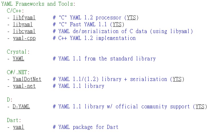 YAML 空格缩进的另一种写法和 Markdown 一样，YAML 也是为了可读性，让规则相对复杂了起来