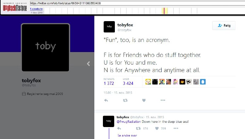 《Undertale》小花 BGM 的原型2015年，《Undertale》的作者 Toby Fox 发布了推特，内容是 封面图，描述了 FUN 这个单词是首字母缩写，分别为：「F 是和朋友一起做的事情」「U 是为了你和我」「N 是无论何时何地」，这段话来自《海绵宝宝》10b 的插曲〈F.U.N. Song〉歌词，此歌曲由海绵宝宝和痞老板演唱，而这首歌跟《Undertale》的小花 BGM〈Your Best Friend〉非常相似，所以也许小花 BGM 的原型就是〈F.U.N. Song〉