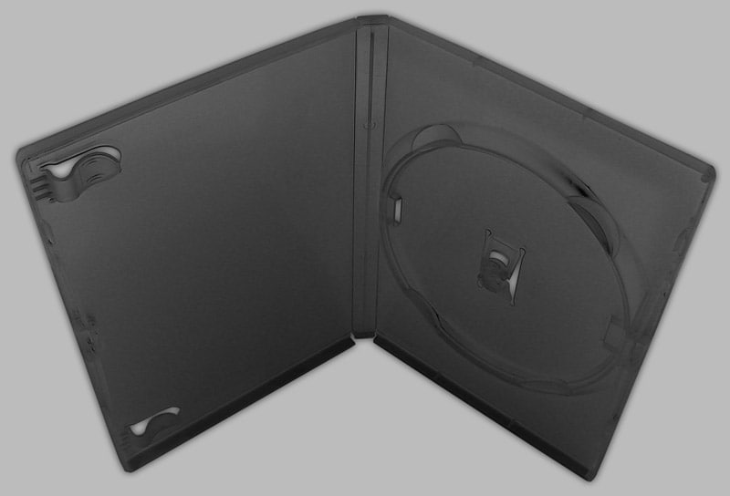 一些常见的光碟盒水晶盒 (Jewel case) 是最初的光盘盒，大小通常是 142 × 125 × 10 毫米，然后通常左侧有空白部分，所以封面是正方形