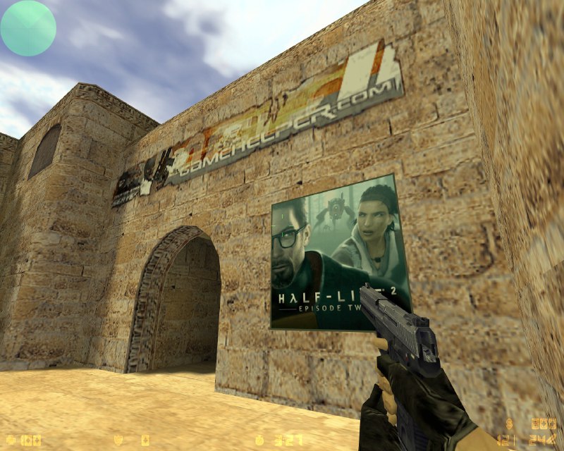 CS 1.6 与广告在 CS:GO 之前，CS 从来没有公开的官方服务器，全靠玩家自己开设服务器，以供没有服务器的玩家游玩