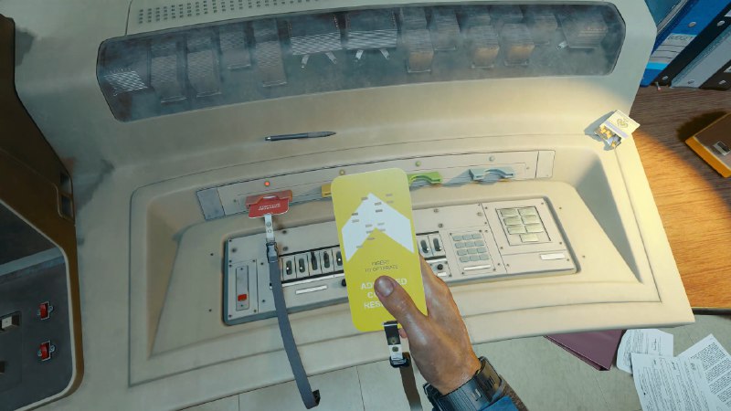 《使命召唤：黑色行动6》中的预打孔钥匙卡使命召唤正传第 21 作的《使命召唤：黑色行动6》，因为剧情、与玩法有用心做，所以口碑和评分都不错